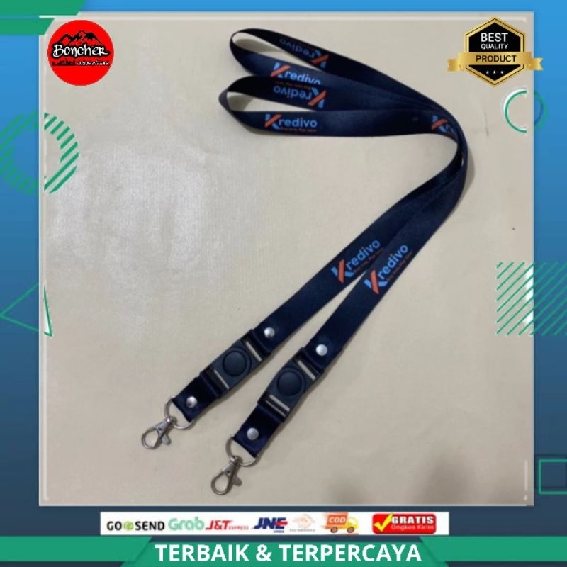 

Lanyard ID Card KREDIVO Tali Gantungan Printing 2 Sisi