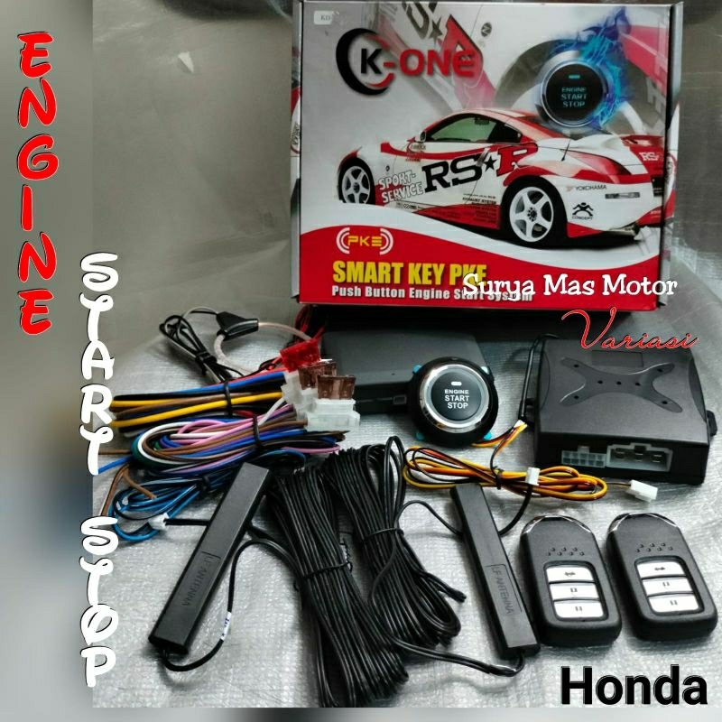 Alarm Mobil Smart Engine Start Stop Model HONDA merk K-One