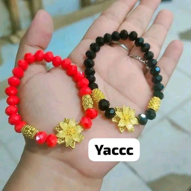 Gelang Naga Emas Mawar Kendari Batu Hitam Ala di toko emas