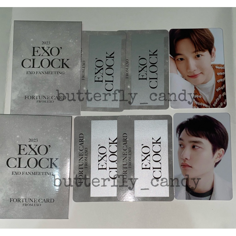 [READY UNSEALED] WTS EXO FORTUNE SCRATCH CARD 2023 EXO' CLOCK FANMEETING BAEKHYUN KYUNGSO D.O