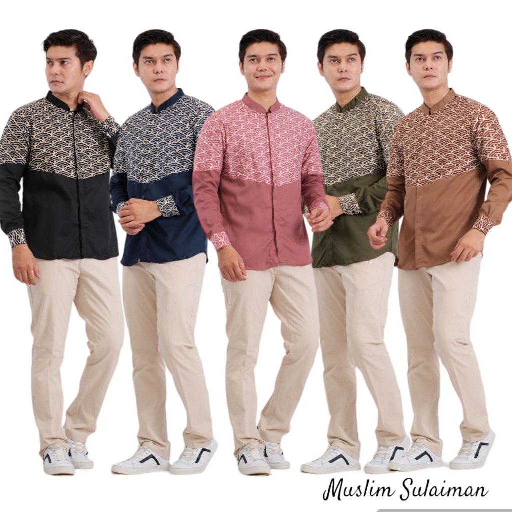 MUSLIM SULAIMAN baju muslim pria - muslim ayah anak - kemeja jumbo - kemeja muslim jumbo - muslim ca