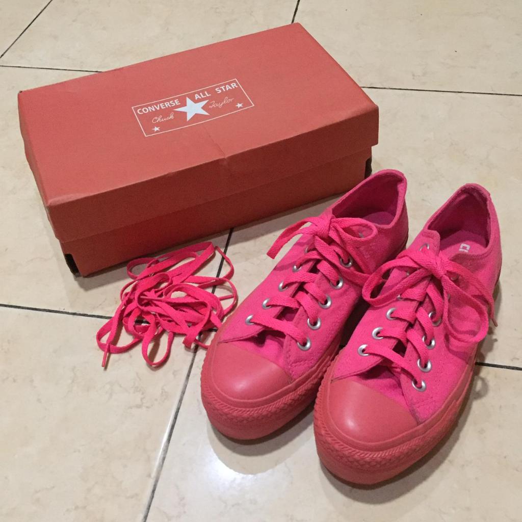 Converse Shoes Knockout Pink Platform [PRELOVED]
