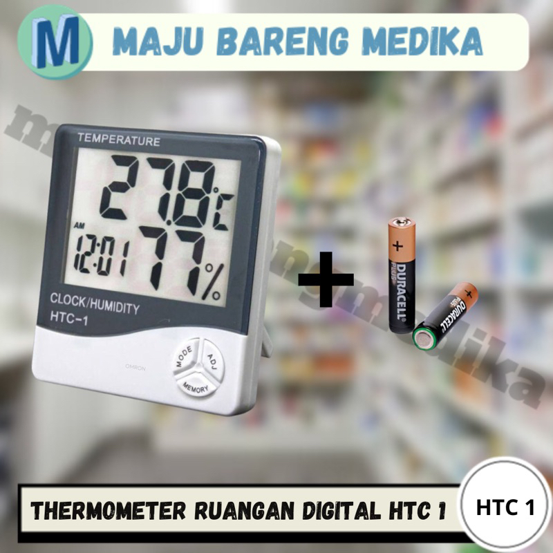 Thermometer Ruangan Digital / Hygrometer HTC-1 / Thermometer Ruangan