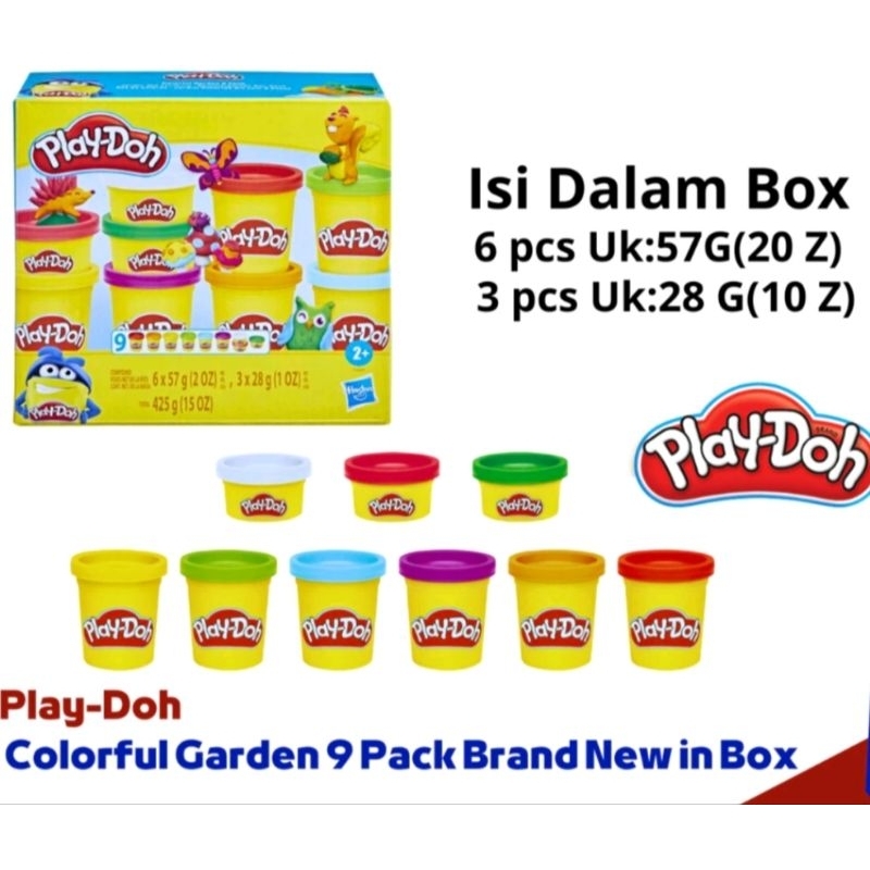 Lilin Playdoh Colorful Refill Garden 9pcs Playdoh Colourful Garden 9pcs PDOF3624 Playdoh Colorful Ga