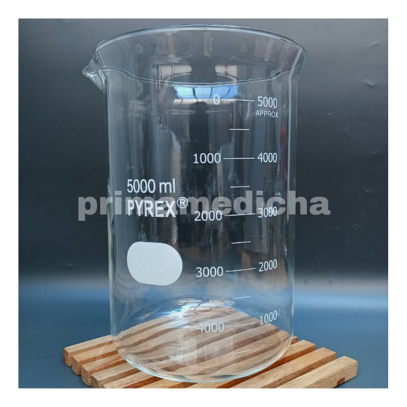 Gelas Kimia 5000 ML PYREX / Beaker Glass 5 L