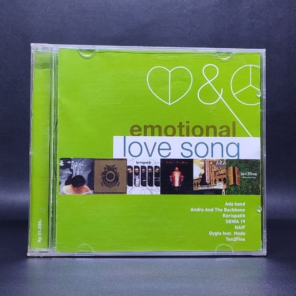 CD EMOTIONAL LOVE SONGS NAIF KAPTEN ADA BAND DEWA 19 FIVE MINUTES