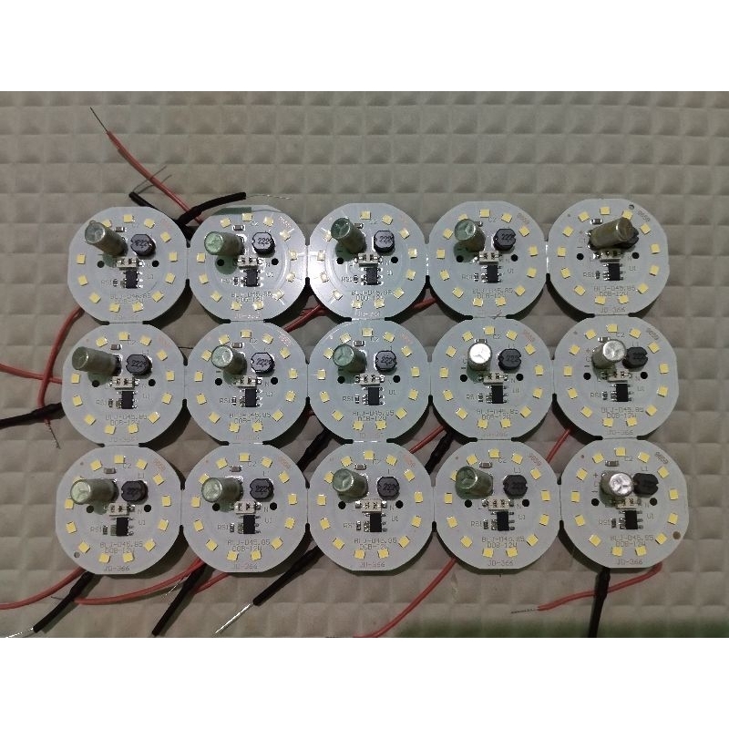 PCB LED 12 watt, nyala terang, cocok untuk service lampu (harga tertera harga per pcs/buletan)