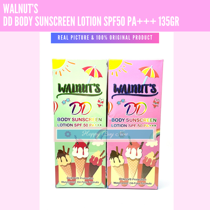 DD Walnut Body Sunscreen Lotion SPF50 PA+++ - DD Body Sunscreen Lotion - Tabir surya - WALNUT'S DD B