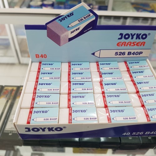 

Penghapus Stip Joyko b40 putih Kecil ISI 40 PCS
