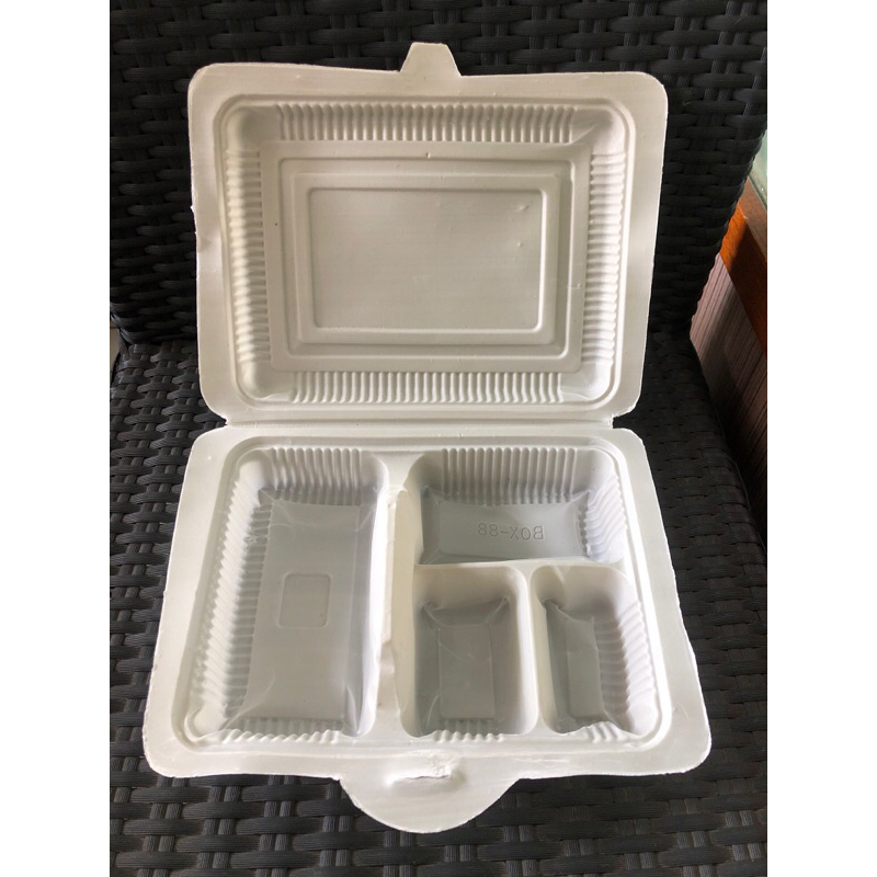 Bento Mika Plastik Sekat 4 untuk Nasi Bungkus