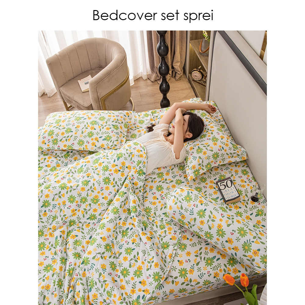 Selimut Bed Cover + Sprei Ukuran 120x200CM Bedcover Set