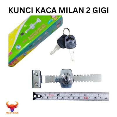 aneka-Kunci Etalase Kaca Sliding Door Milan 2 Gigi  KLP