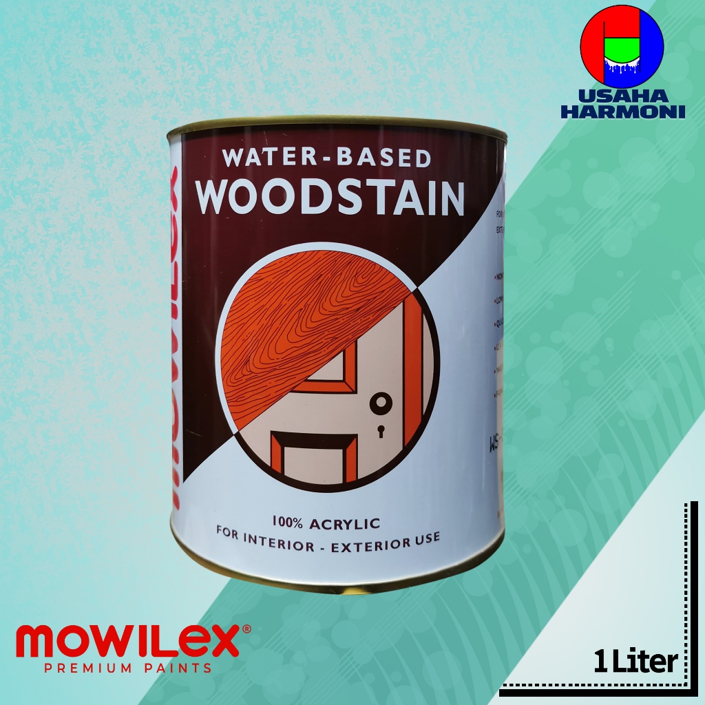 Mowilex Wood Stain Water Based | Ukuran : 1 L