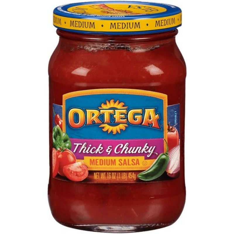 

Ortega Taco Sauce Thick & Chunky MEDIUM Salsa 454gr