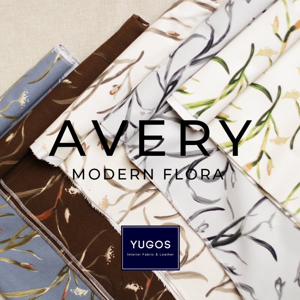 AVERY KAIN KURSI SOFA KATUN MOTIF BUNGA