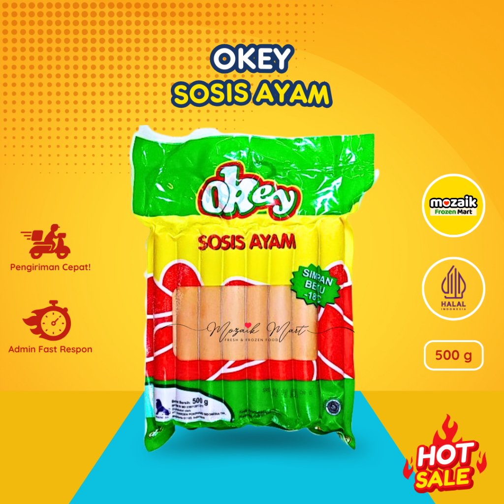 

Okey Sosis Ayam 500 gr Frozen Mart Frozen Food Palembang