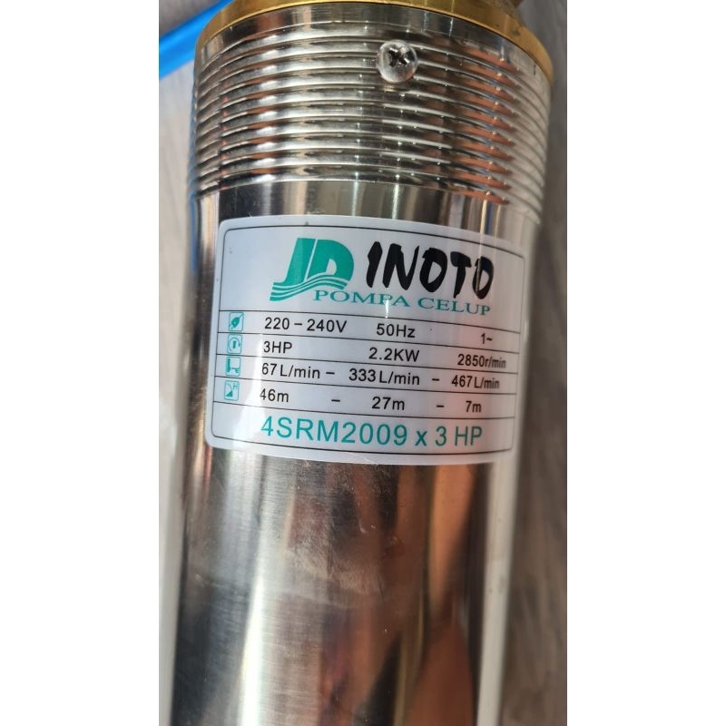 Pompa Submersible Sible sibel Inoto 4in 4" 4 dim 4dim 4 in Pompa Celup + CONTROL BOX + KABEL Pompa s