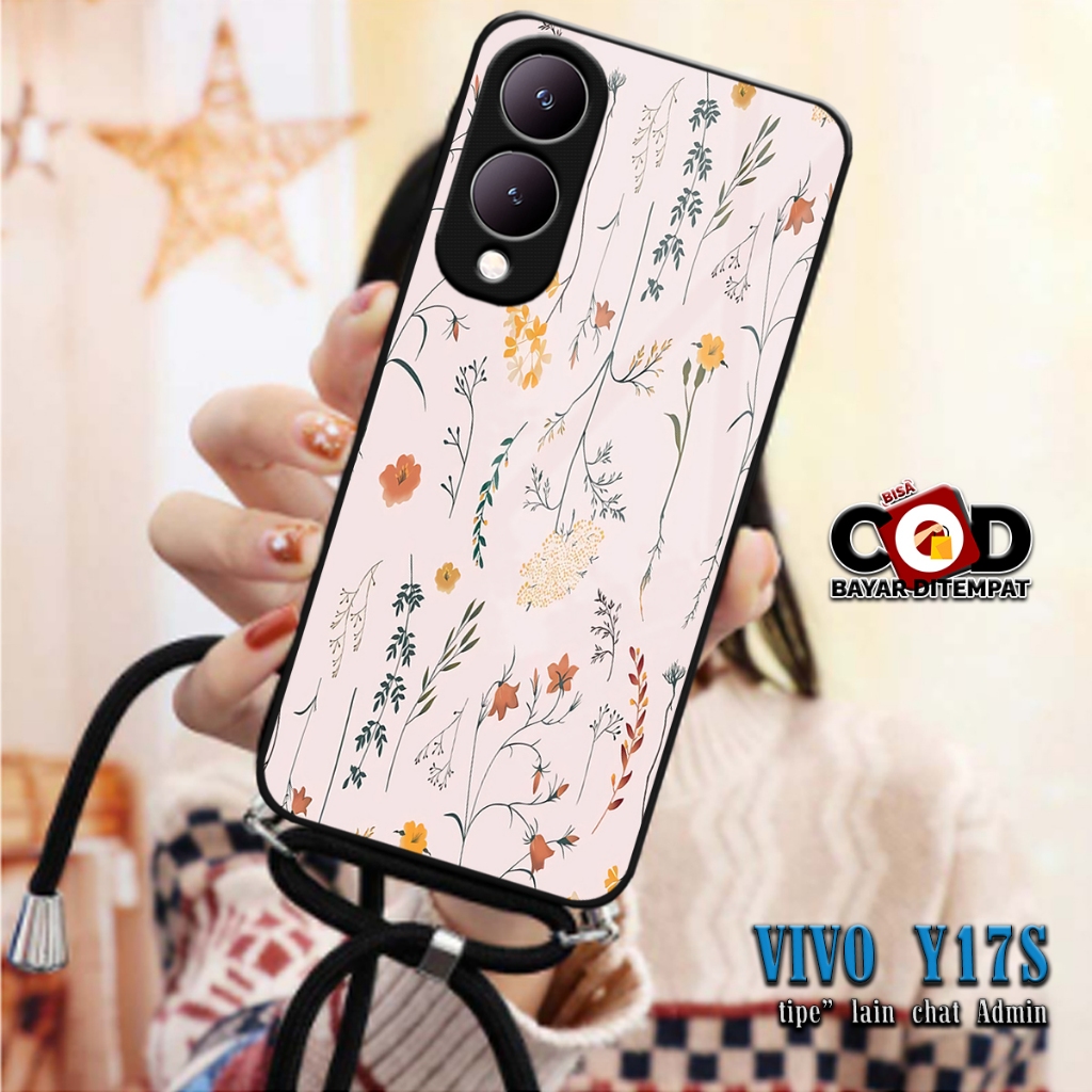 SOFTCASE KILAU 2D + Tali CASE SILIKON VIVO Y17S Y17 S SILIKON KACA | MC784 | CASE SILICON MAN AND GI