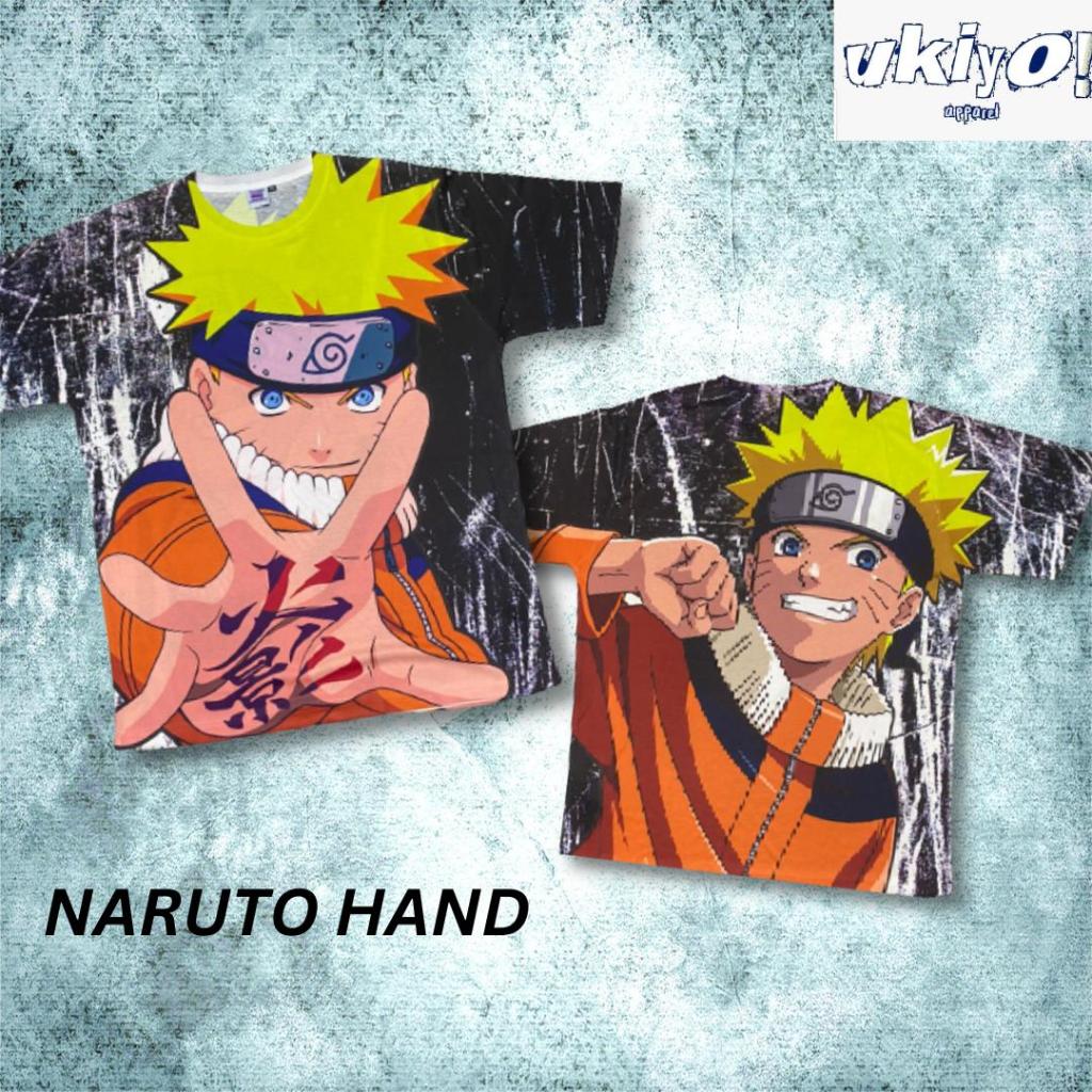 KAOS TAG THAILAND NARUTO HAND AOP (ALL OF PRINT) | ANIME KOMIK COMIC FULLPRINT FULL PRINT TSHIRT | K