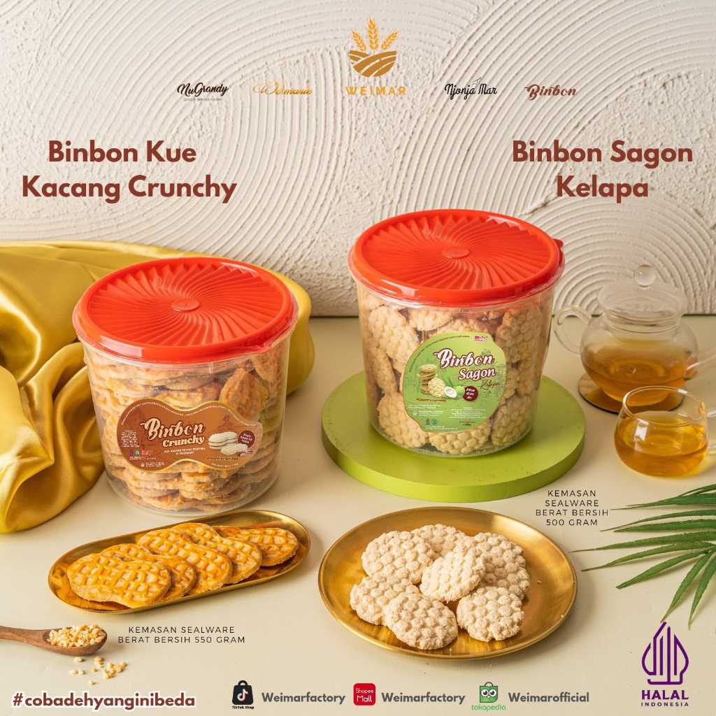 

Kue Kacang Binbon Sealware Series@ 6Toples Sagon Kelapa Kue Susu Weimar