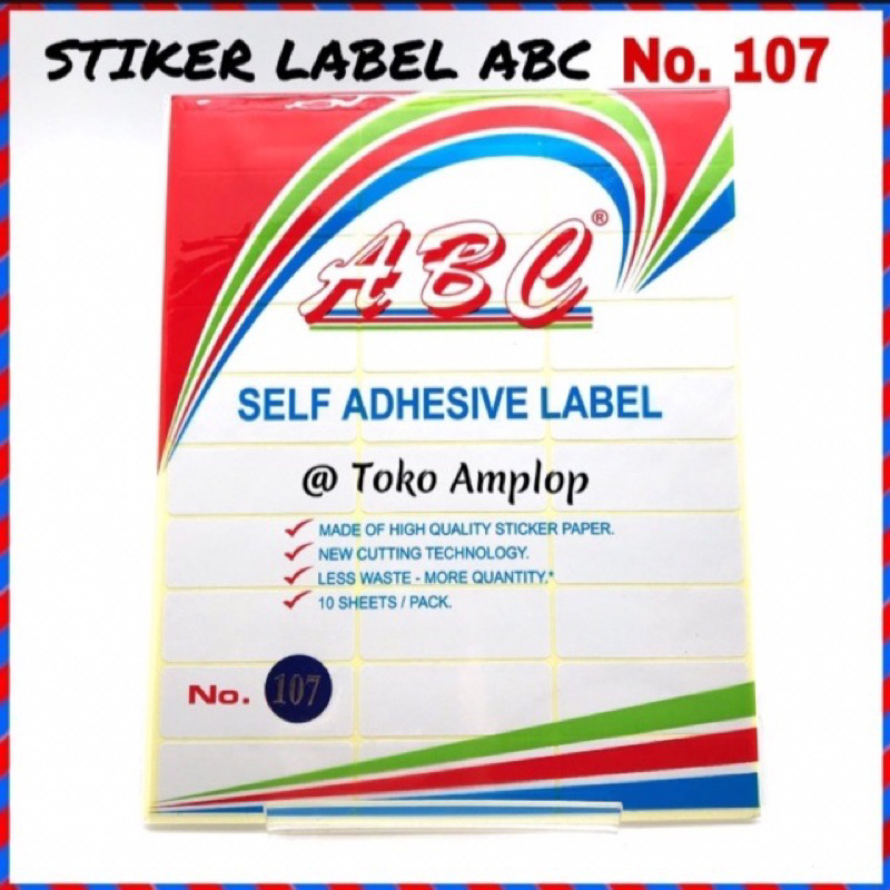 

Cetak Label sticker 107 per 30 nama/Label