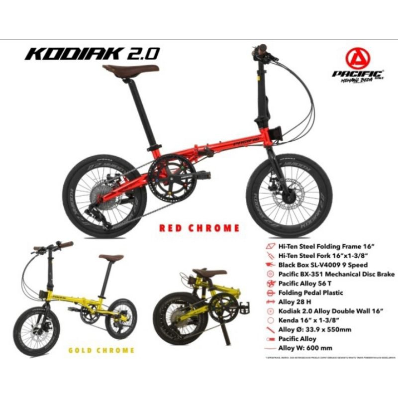 Sepeda Lipat 16 inc Pacific Kodiak 2.0