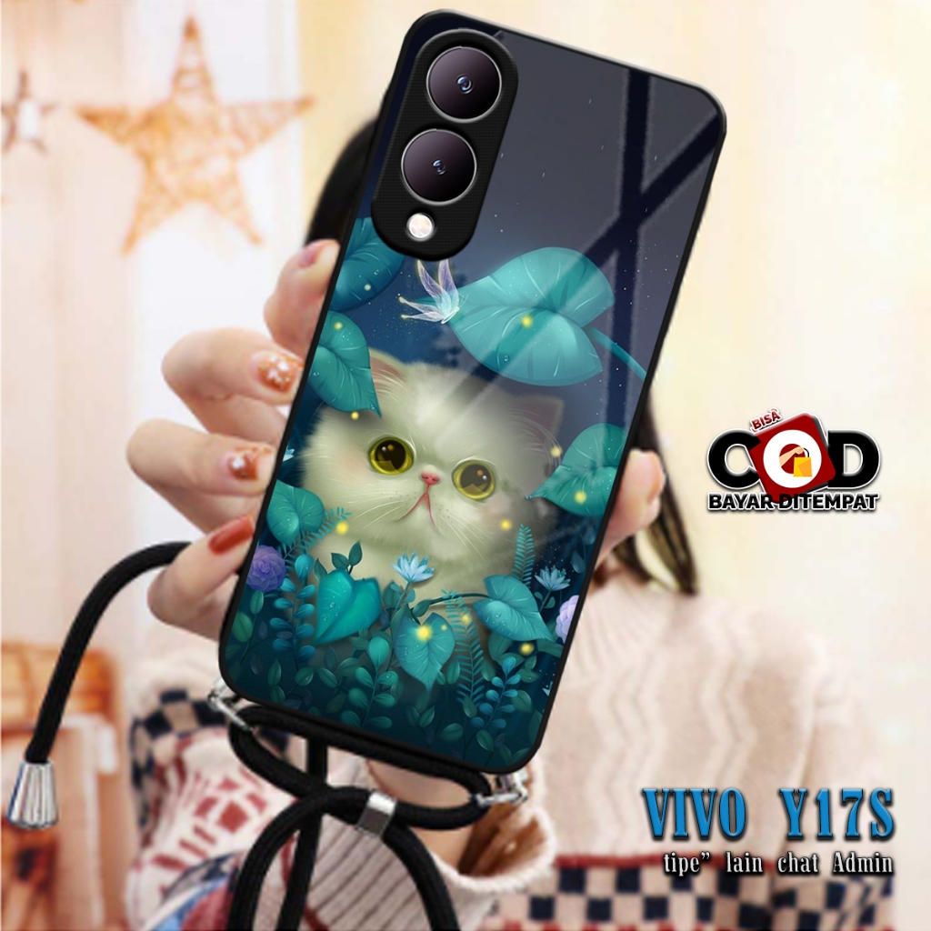 SOFTCASE KILAU 2D + Tali CASE SILIKON VIVO Y17S Y17 S SILIKON KACA | MC799 | CASE SILICON MAN AND GI