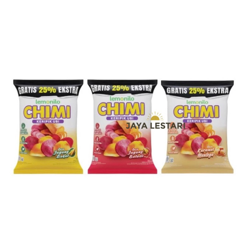 

Lemonilo Chimi Keripik Ubi (50g) (4 Varian Rasa)