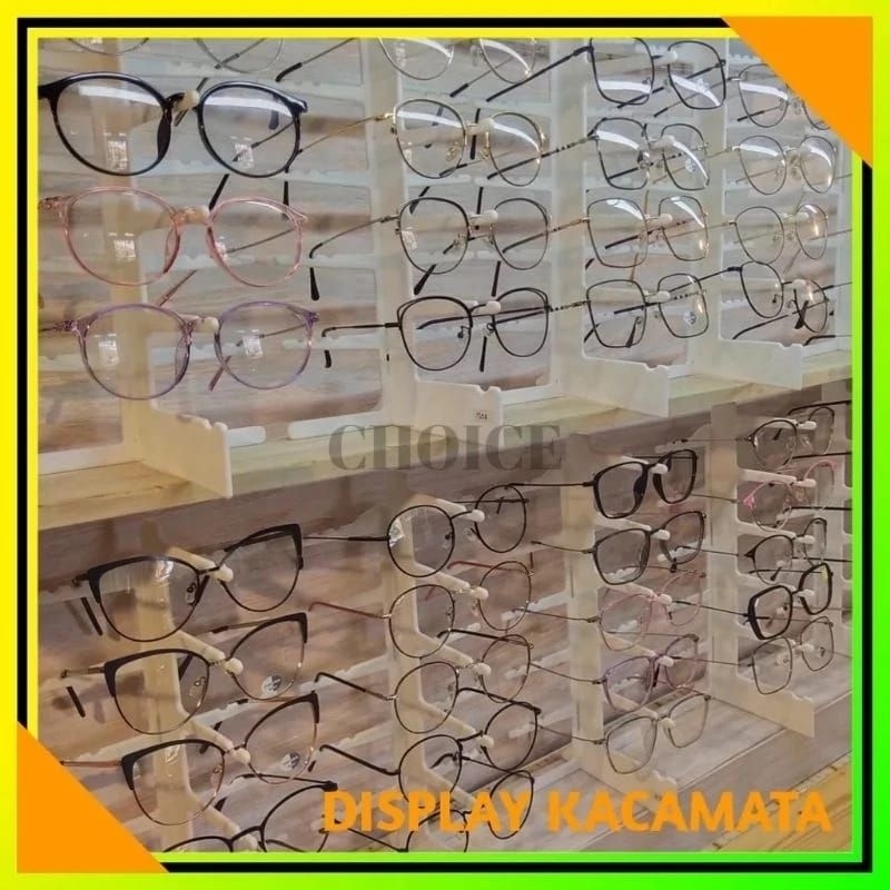 Display Kacamata Plastik Pajangan Kacamata Tempat Kacamata Rak Kacamata Akrilik Kacamata