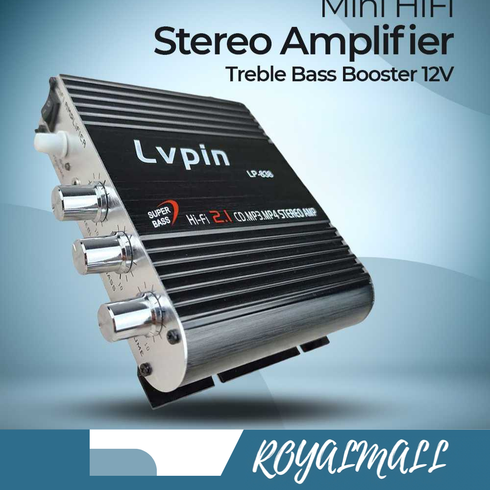 Stereo Amplifier Treble Bass Booster 12V / Amplifier Ampli Amplier Power Sound System Super Bass Spe