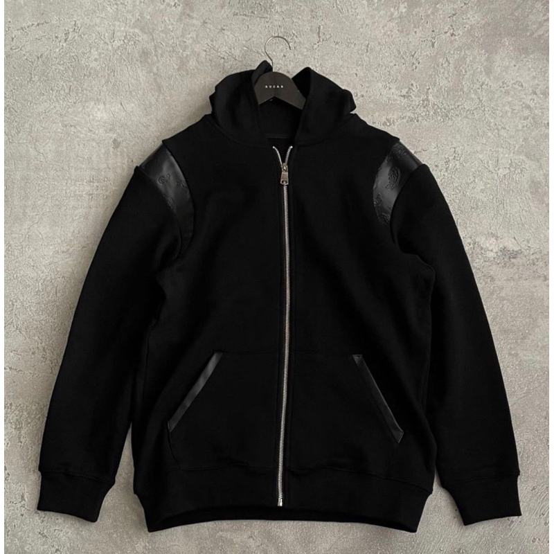 ZIP HOODIE RUCAS “Embossed Paisley Leather”