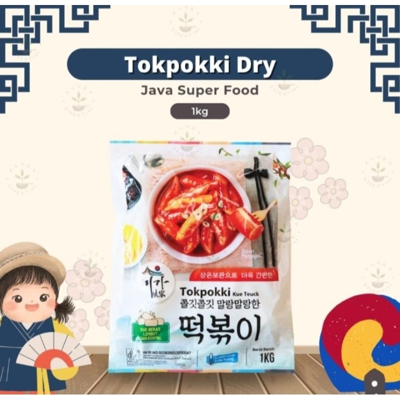 

Tokpokki Dry Rice Cake Tteokbokki - Kue Beras Korea 1KG