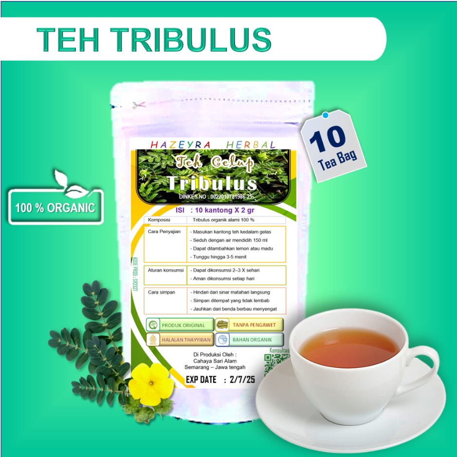 

Tribulus teh herbal hormon jamu stamina pria obat disfungsi ereksi penambah tenaga isi 10pcs