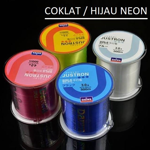 SENAR NYLON DAIWA JUSTRON DPLS 500M PILIH UKURAN