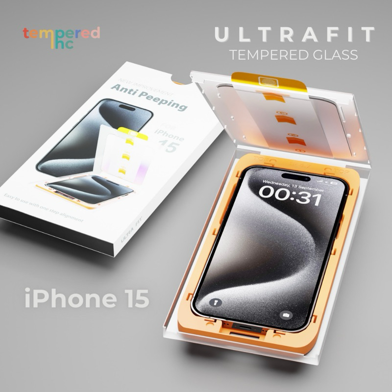 NEW  ULTRAFIT TemperedGlass Iphone ( Iphone x - 14 pro max )