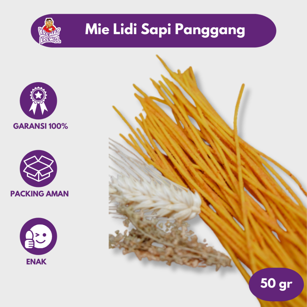 

MIE LIDI MIE BITING SAPI PANGGANG RENYAH 50gr