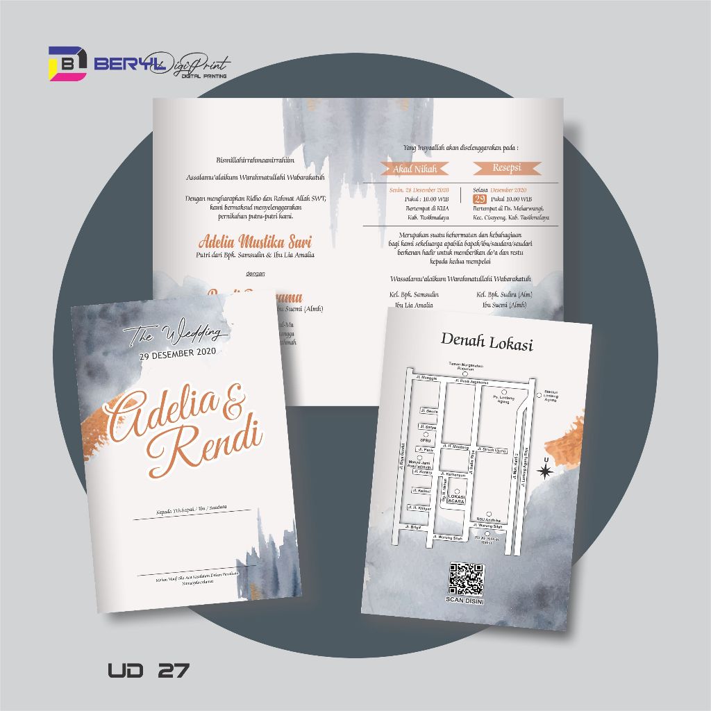 UNDANGAN PERNIKAHAN murah 50 desain lipat 2