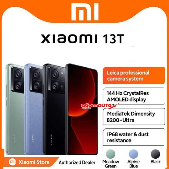 XIAOMI 13T 12/256GB LECIA CAMERA SYSTEM / XIAOMI MI 13T 12/256 HP LECIA CAMERA ORIGINAL GARANSI RESM