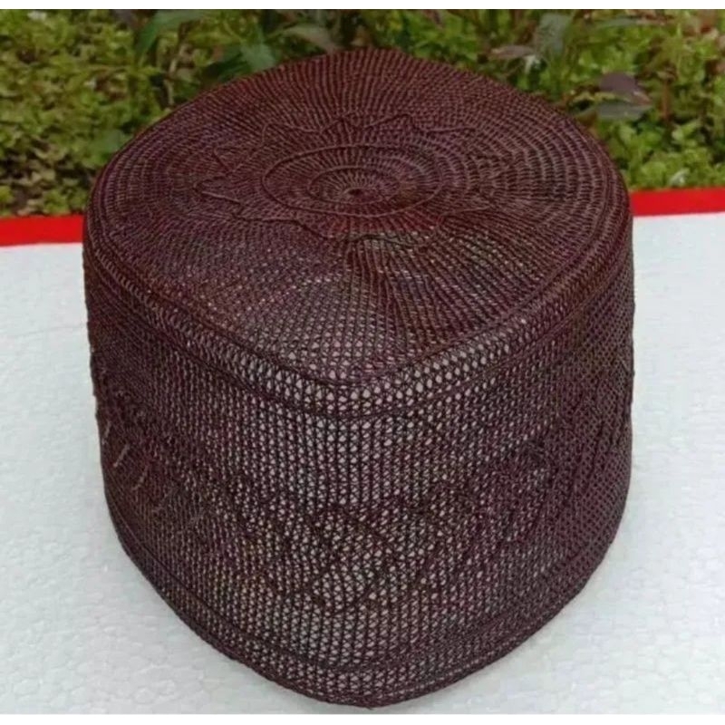 promo termurah bisa cod songkok kopiah peci resam akar jangang coklat spesial peci akar rotan asli k