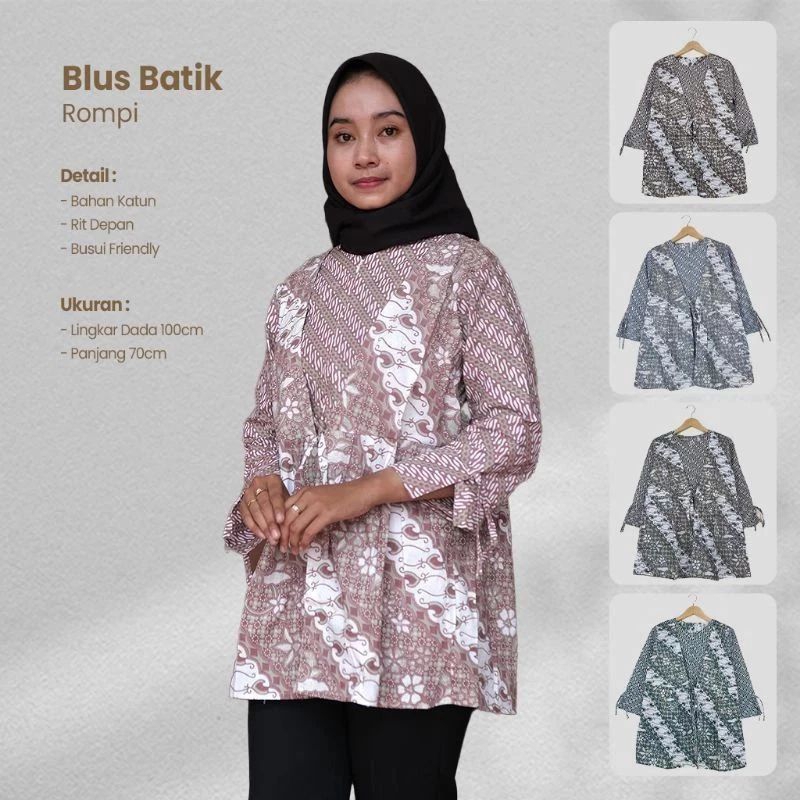 Blus Batik Rompi - Sekar ayu batik