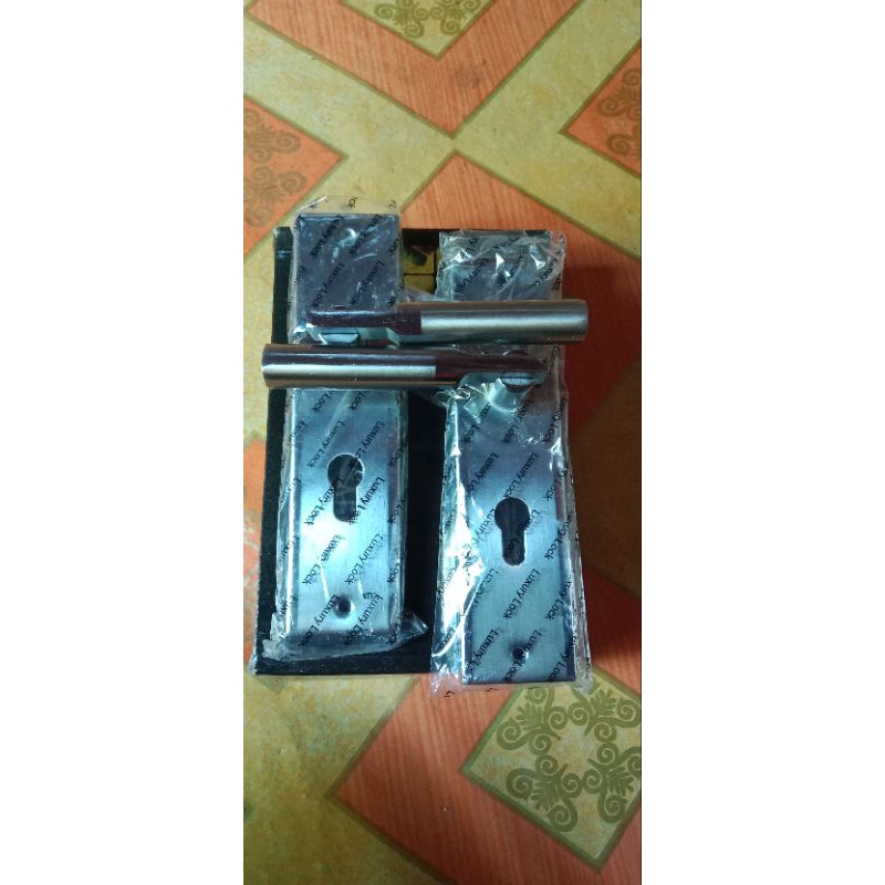 Slot pintu/kunci pintu /handel pintu rumah set komplit medium tanggung 20 cm profix