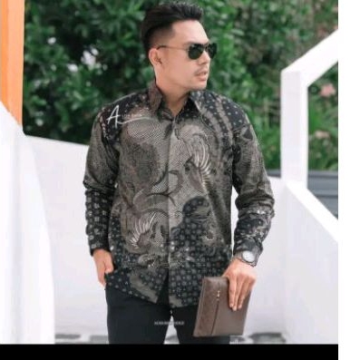 ATASAN KEMEJA HEM BATIK PRIA FULL PURING BAHAN PREMIUM PRINTING MURAH