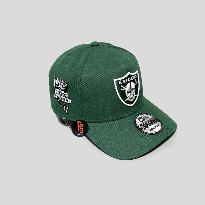 TOPI NEW ERA ORIGINAL A FRAME IS 2020 LV RAIDERS GREEN