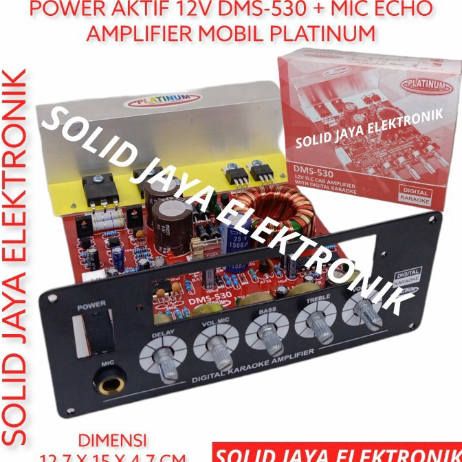 ✦BEST SELLER✦ KIT POWER SPEAKER AKTIF MONO 12V DMS 530 AKI ACCU MOBIL CAR AMPLIFIER WITH DIGITAL ECHO KARAOKE MIC MIK AMPLI 12 VOLT V DC DMS530 DMS 530 DMS-530 PLUS PANEL UNTUK MODUL MP3 MP5 BLUETOOTH PLATINUM ASLI ORIGINAL