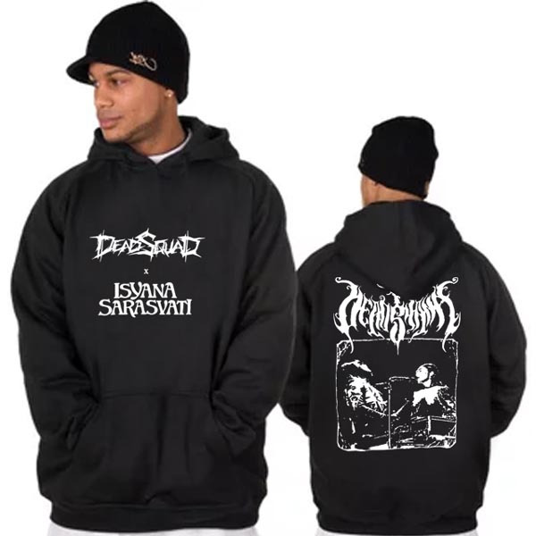 Jaket Hoodie Deadsquad Isyana Hoodie Jumper Bahan Cotton Fleece