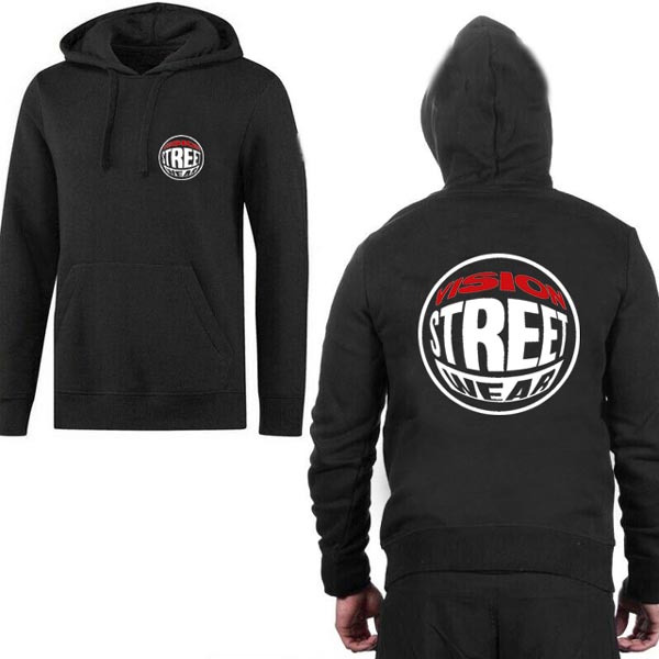 Jaket Hoodie Vision Street Wear Hoodie Jumper Bahan Cotton Fleece