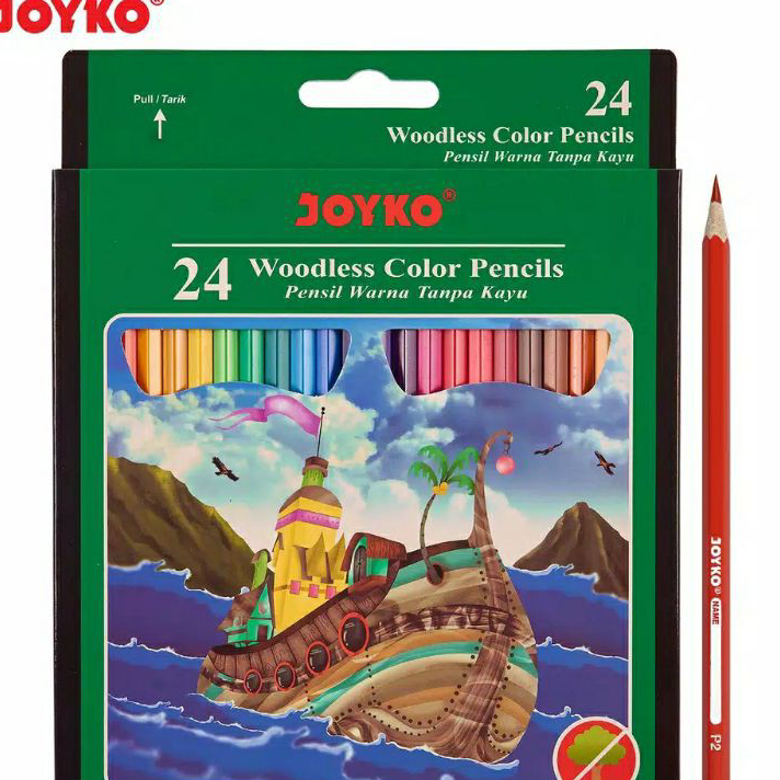 

Terbaru Pensil Warna Joyko 24 Warna