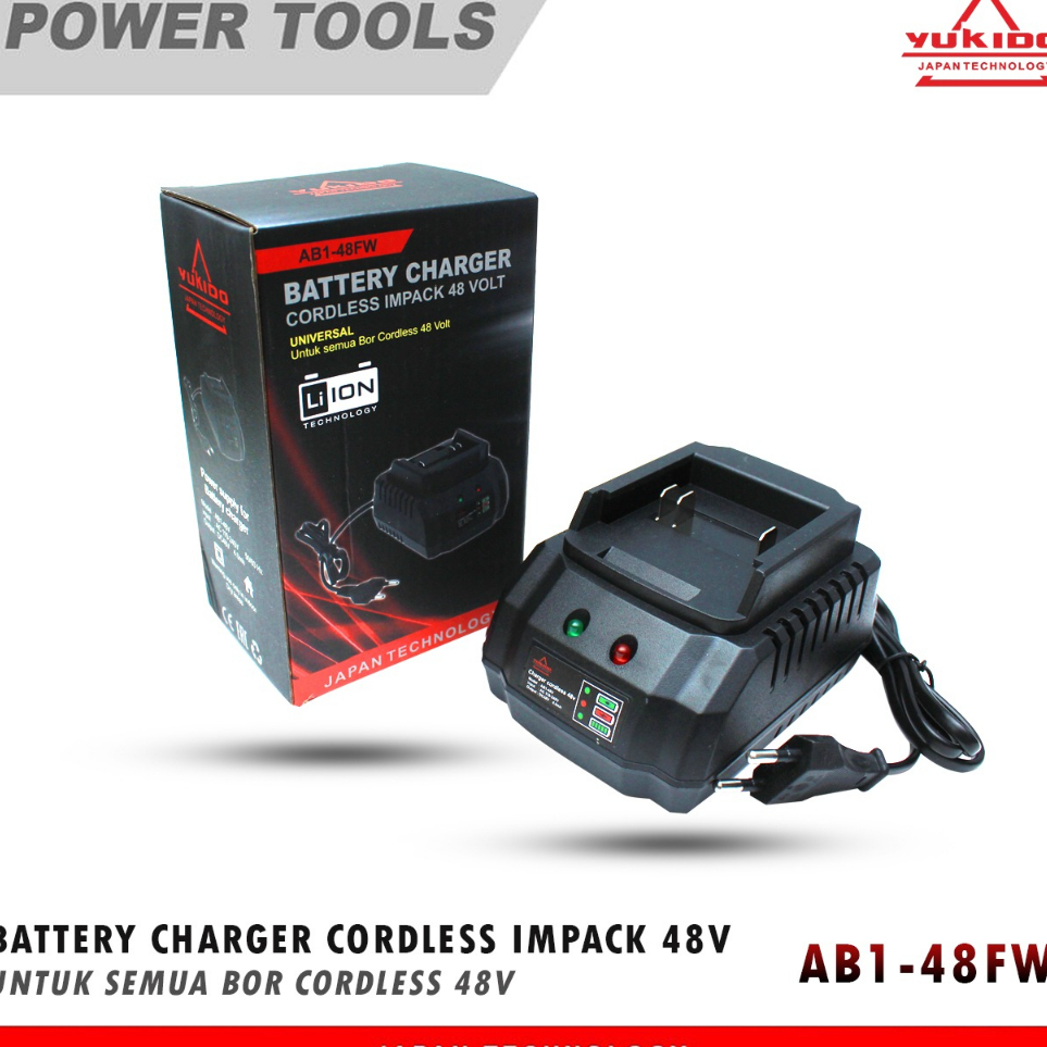 BIG DISCOUNT⚡ Universal Charger Bor Impact wrench cordless cas 48V Charger Baterai 48V Yukido / Ryu / JLD DLL
