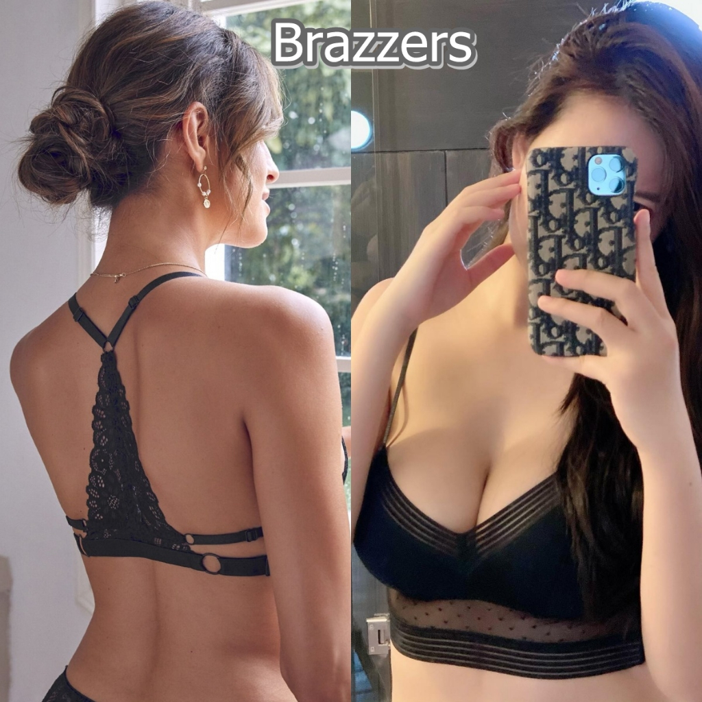 Bralette Bra Lace Bh Wanita Renda Brukat Tanpa Kawat Transparan Tali Leher Motif Bunga Sexy Murah