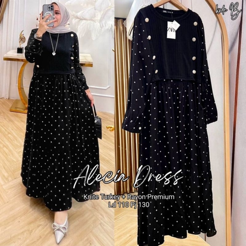 GAMIS WANITA KEKINIAN ALECIA | SONYA | CLAUDIA | GENIE DRESS MURAH ORI ZRA